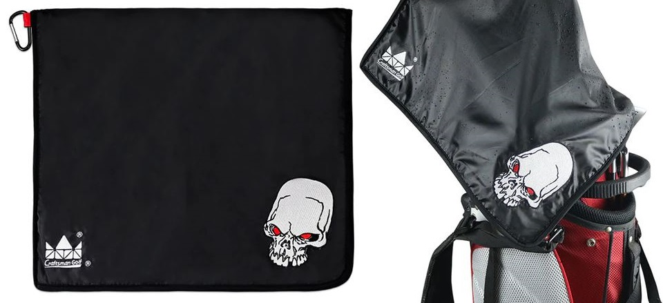 Craftsman Golf Skull Waffle Golf Towel