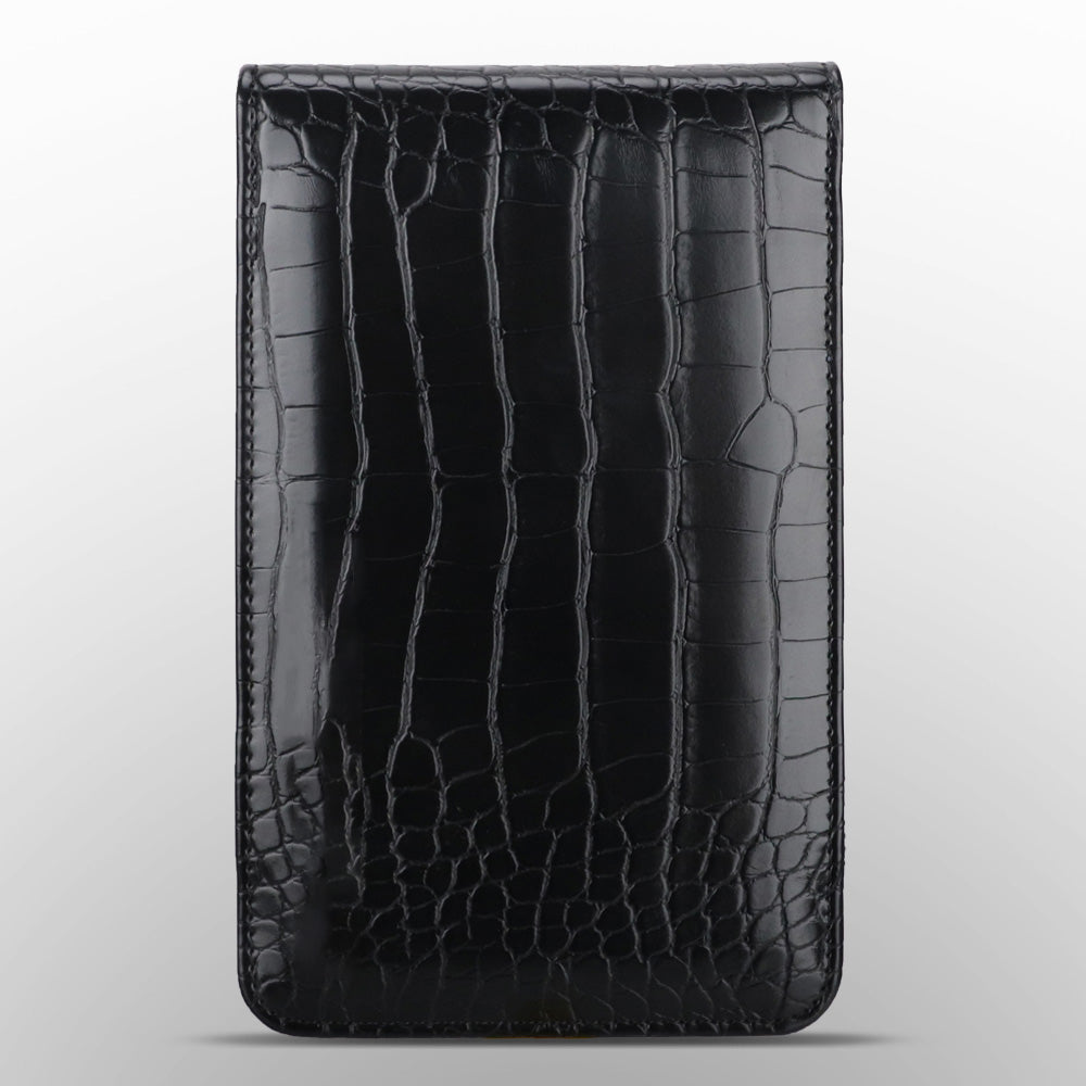 Custom Logo Crocodile Pattern Leather Scorecard Holder