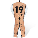 White 19 Hole Driver Head Cover Head Cover Set
