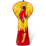 Yellow Rooster Head Cover Set
