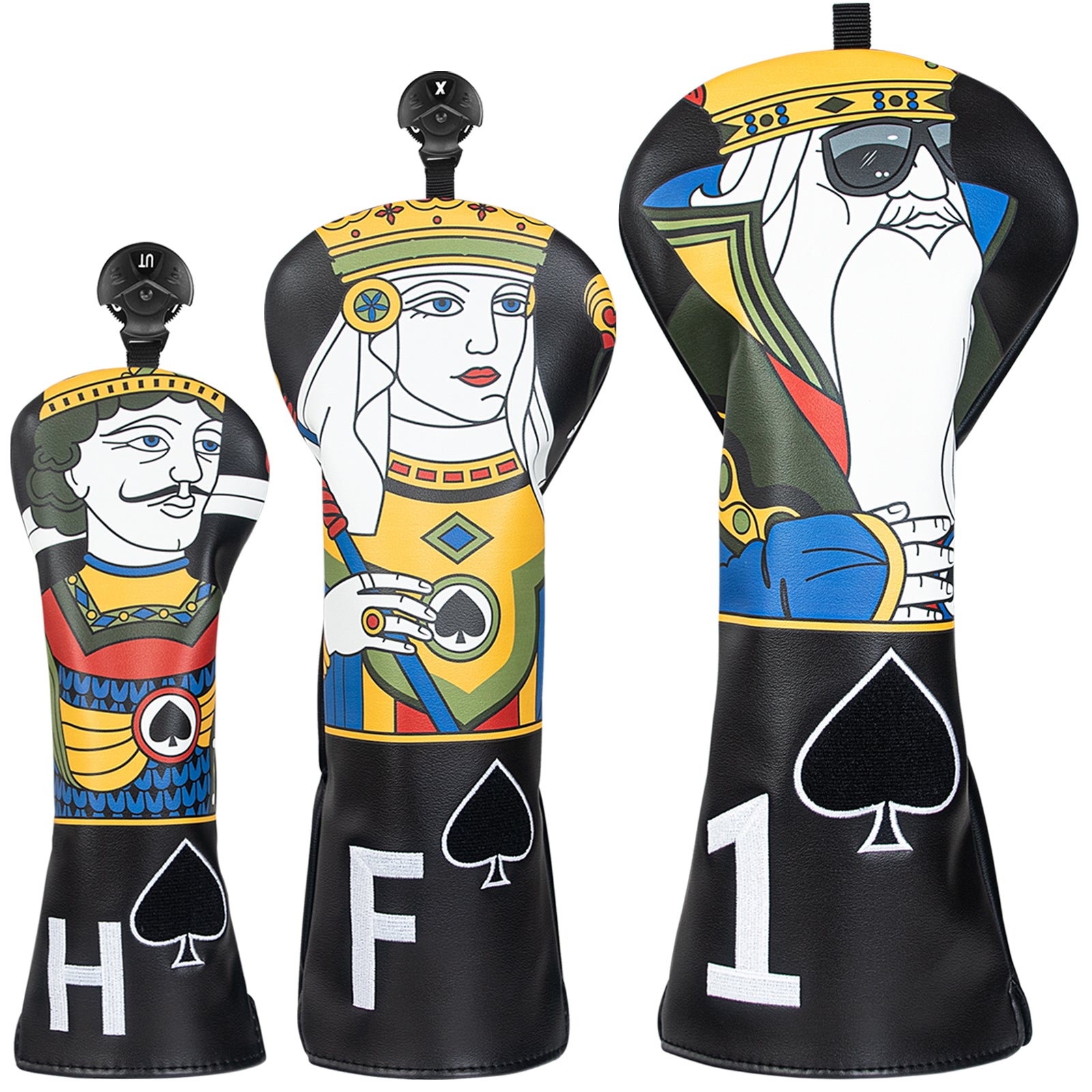 Poker kingdom Wood Head Cover Set