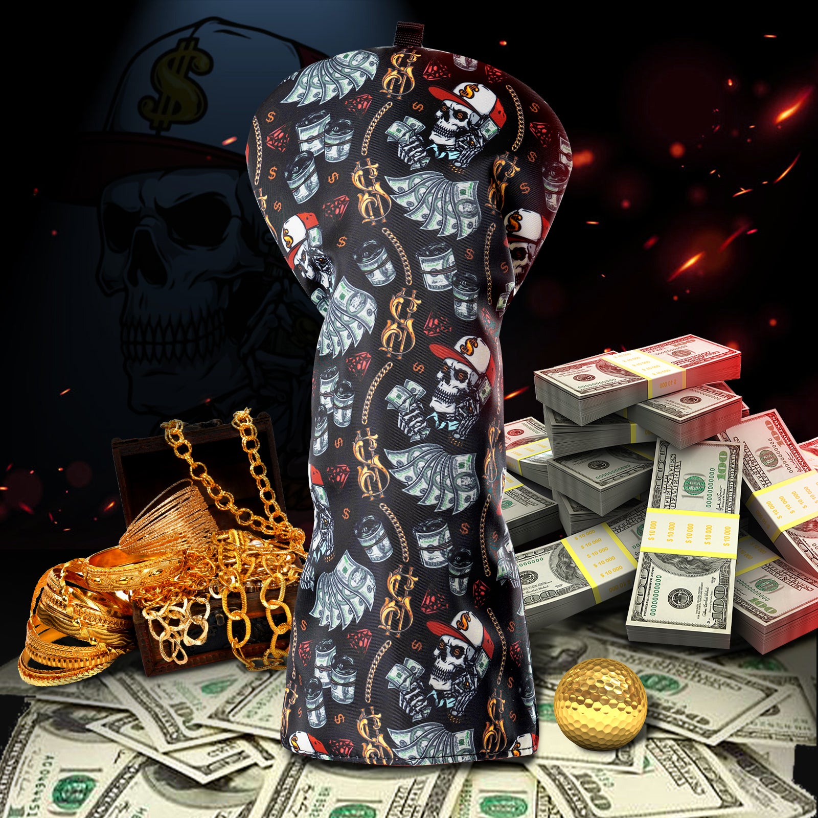 Black Bill Driver Golf Head Cover Set