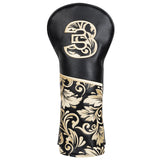 Black Figure Wood Head Cover Set