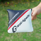 White& Black Square Putter Head Cover