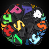 Colorful Number Stitch Iron Cover 10pcs £¨4-9,P,A,S,X£©