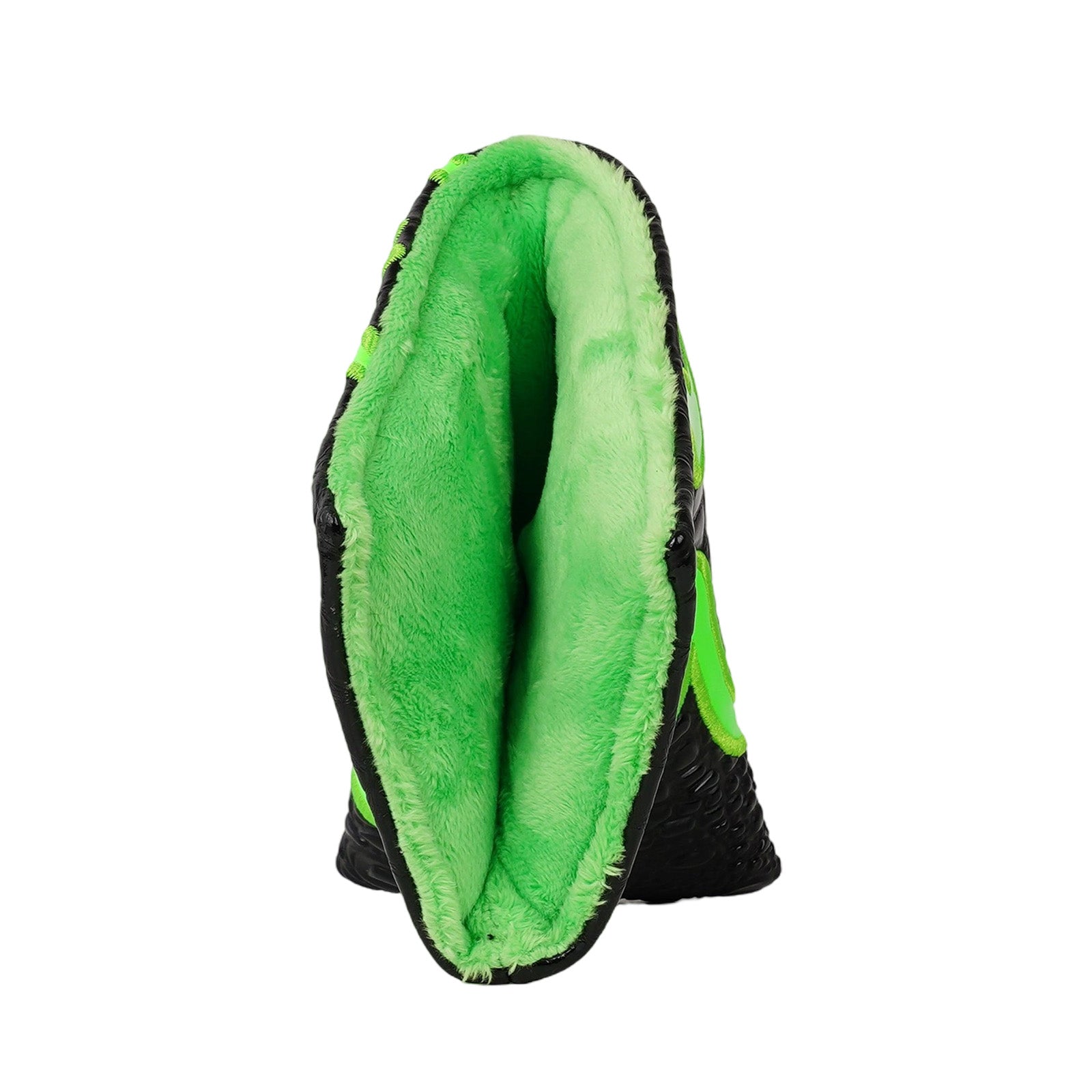 Fluorescent Lucky Clover Crocodile Leather Blade Putter Cover