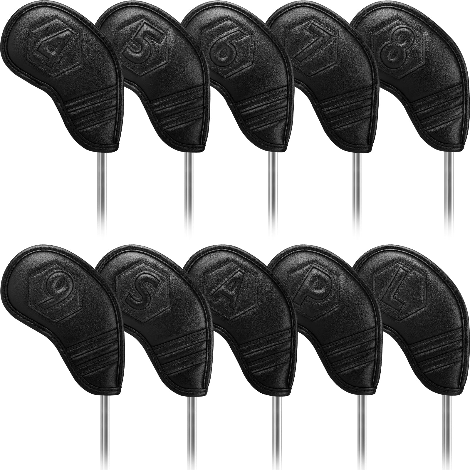 Black Diamond cutout splicing Iron Cover 10pcs£¨4-9£¬P,A,S,L£©