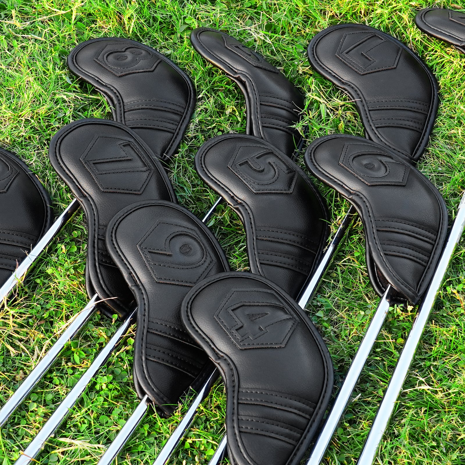 Black Diamond cutout splicing Iron Cover 10pcs£¨4-9£¬P,A,S,L£©