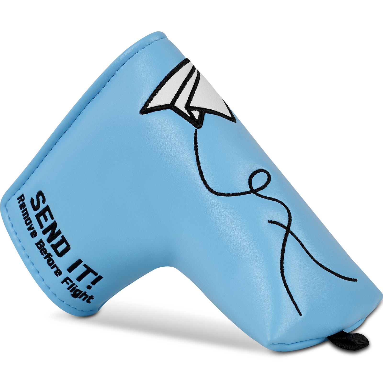 Paper Airplane Send It Blue Blade Putter Head Cover