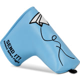 Paper Airplane Send It Blue Blade Putter Head Cover