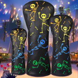Dancing Skull Driver Putter Golf Head Cover Set