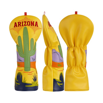 Arizona Saguaro Sunset Driver Cover