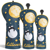 Moon Wood Mallet Putter Head Cover Set