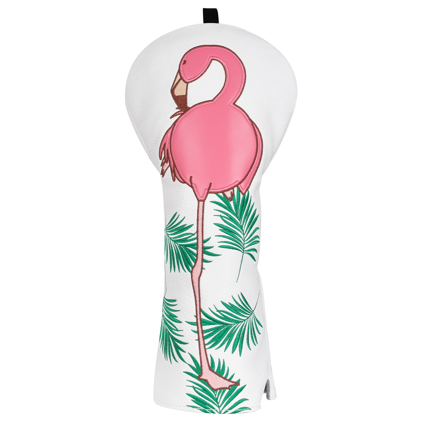 Flamingo White Wood Golf Head Cover