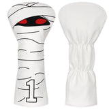 Mummy White Golf Head Cover Set