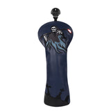 Dark Blue Grim Reaper Wood Putter Head Cover