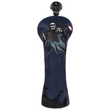 Dark Blue Grim Reaper Wood Putter Head Cover