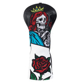 Rose Skull Driver Head Cover