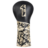 Black Figure Wood Head Cover Set