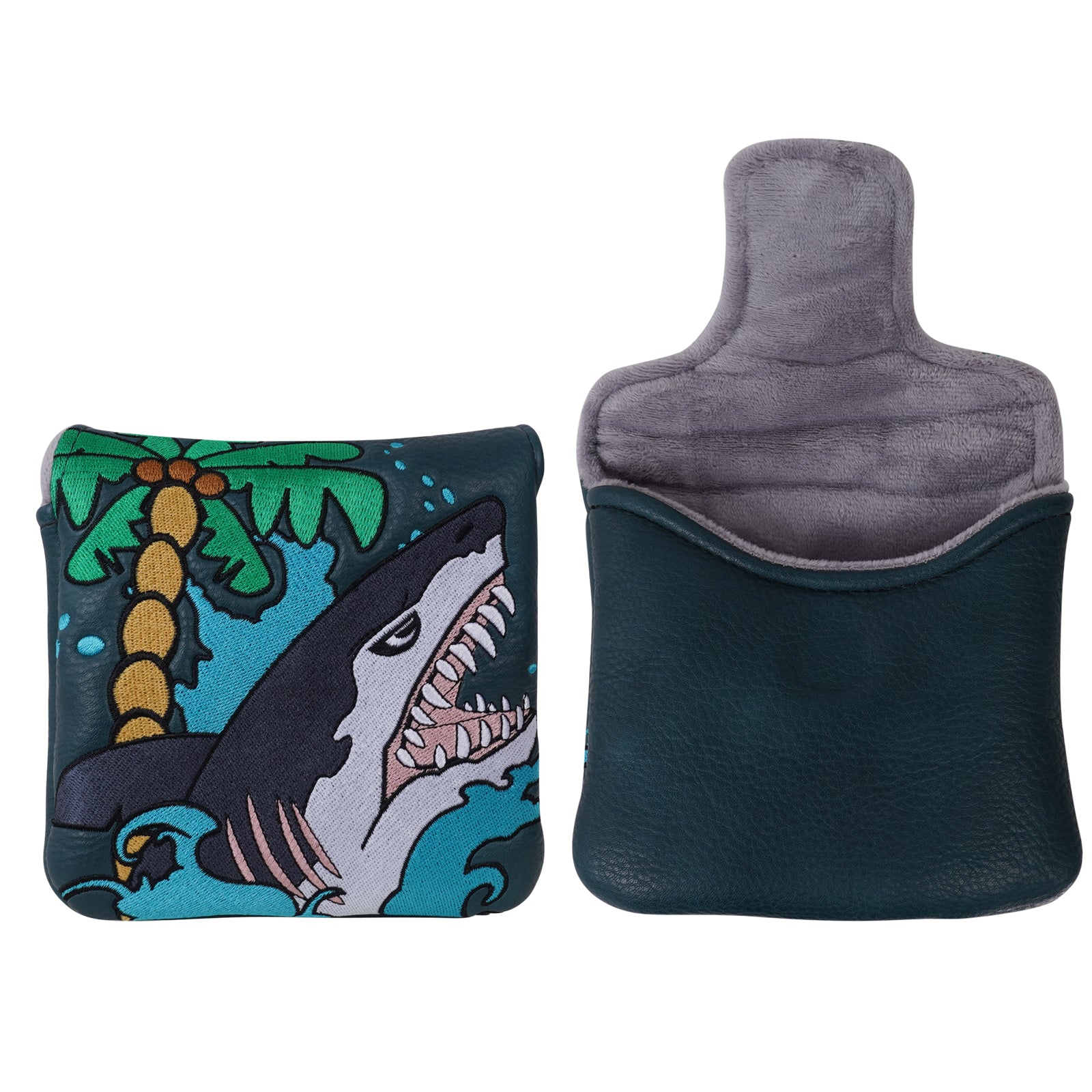 Dark Blue Shark Square Putter Head Cover