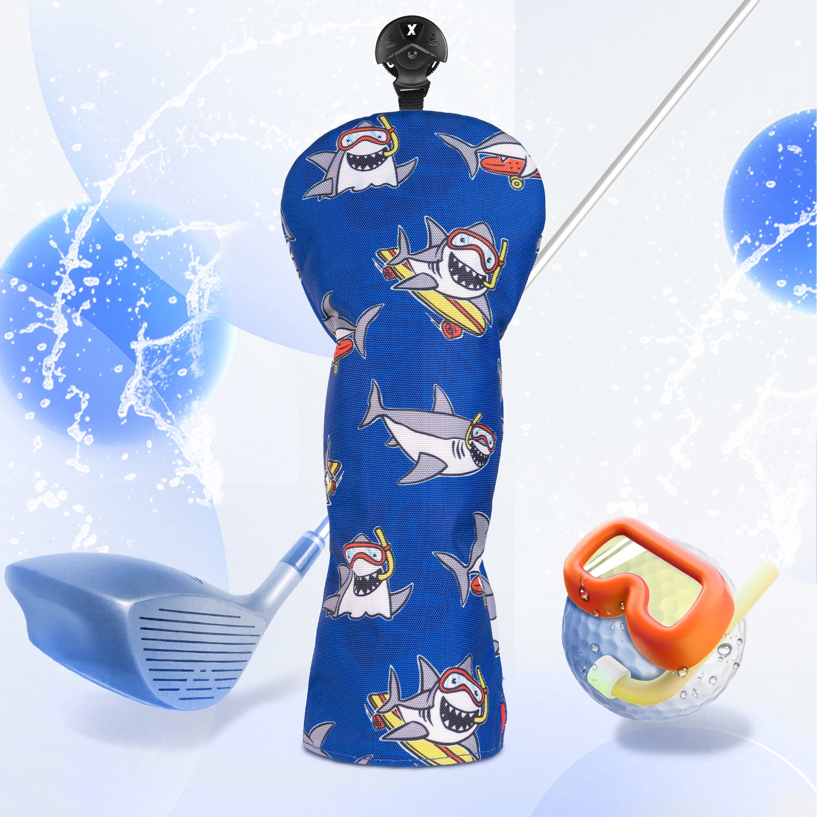 Shark Driver Golf Head Cover Set