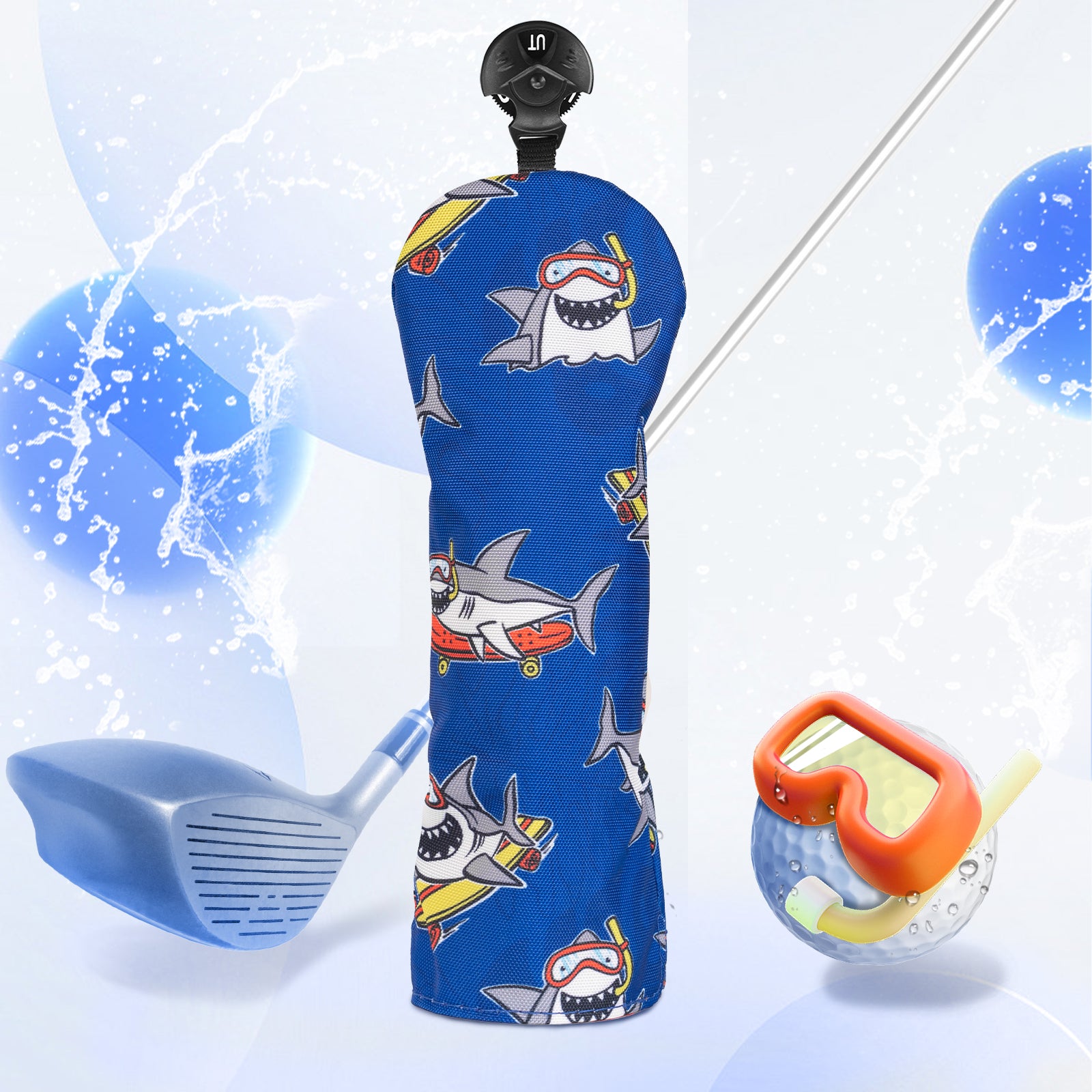 Shark Driver Golf Head Cover Set