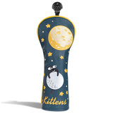 Moon Wood Mallet Putter Head Cover Set