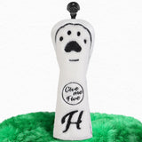 Long Plush Bear Paw Wood Head Cover Set