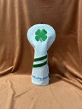 Personalized Green Lucky Clover Wood Head Covers With Name