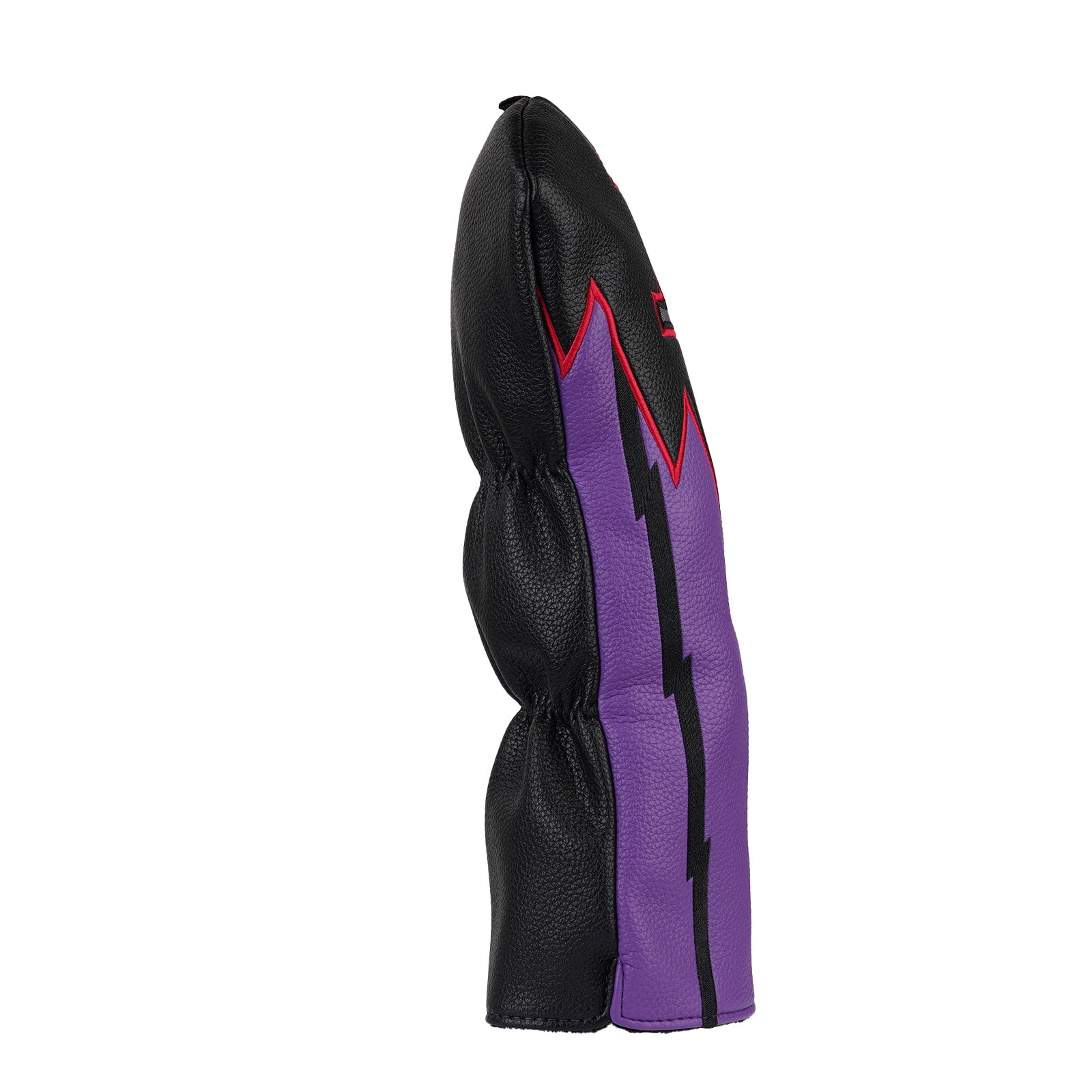 Black& Purple PU Driver Head Cover