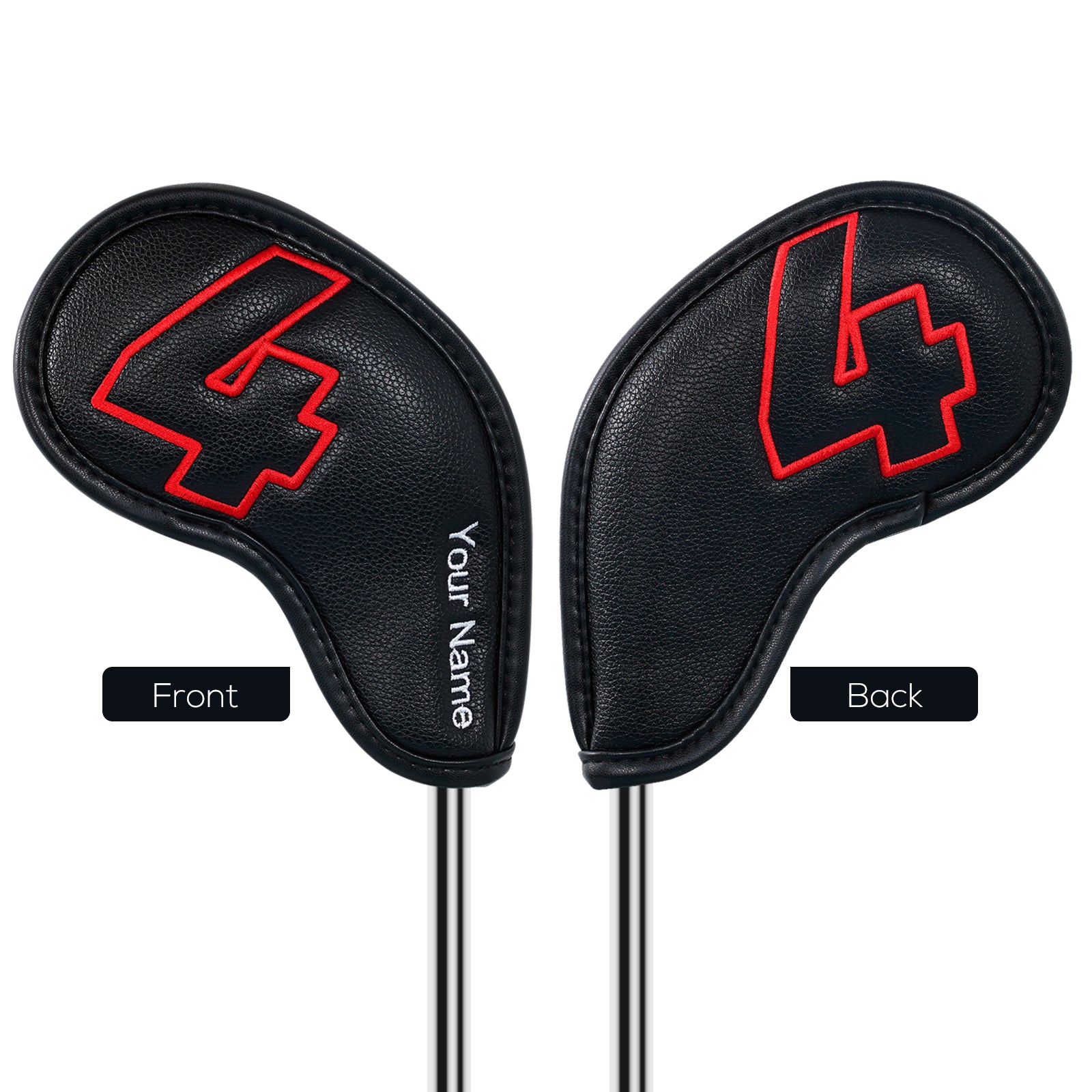 Custom Colorful No. Magnetic Leather Iron Covers