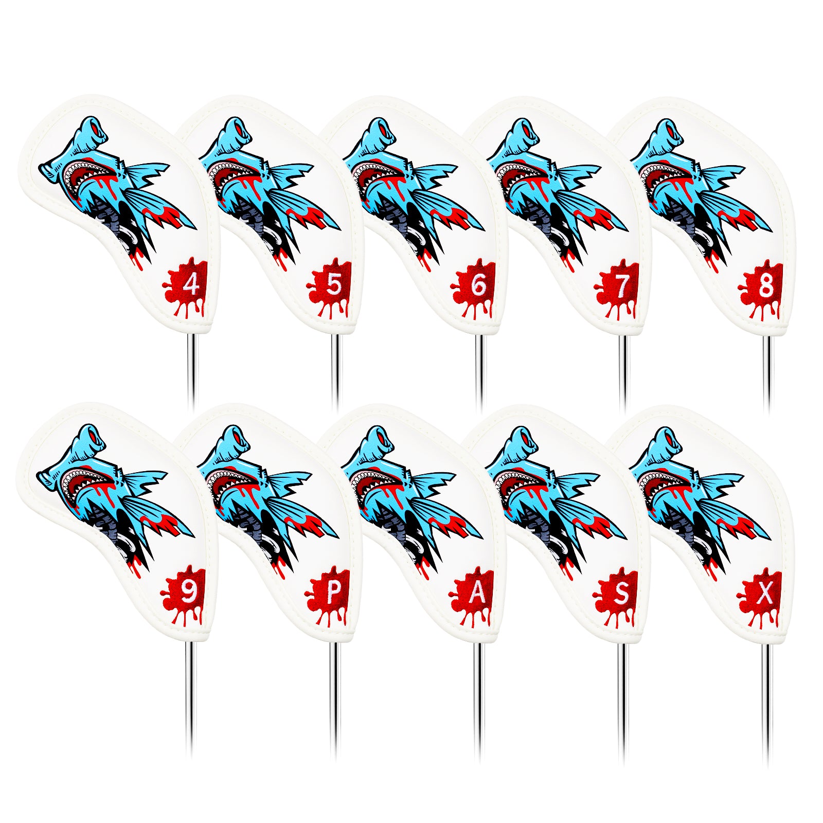 Shark Iron Covers 10PCS (4-9,P,A,S,X)