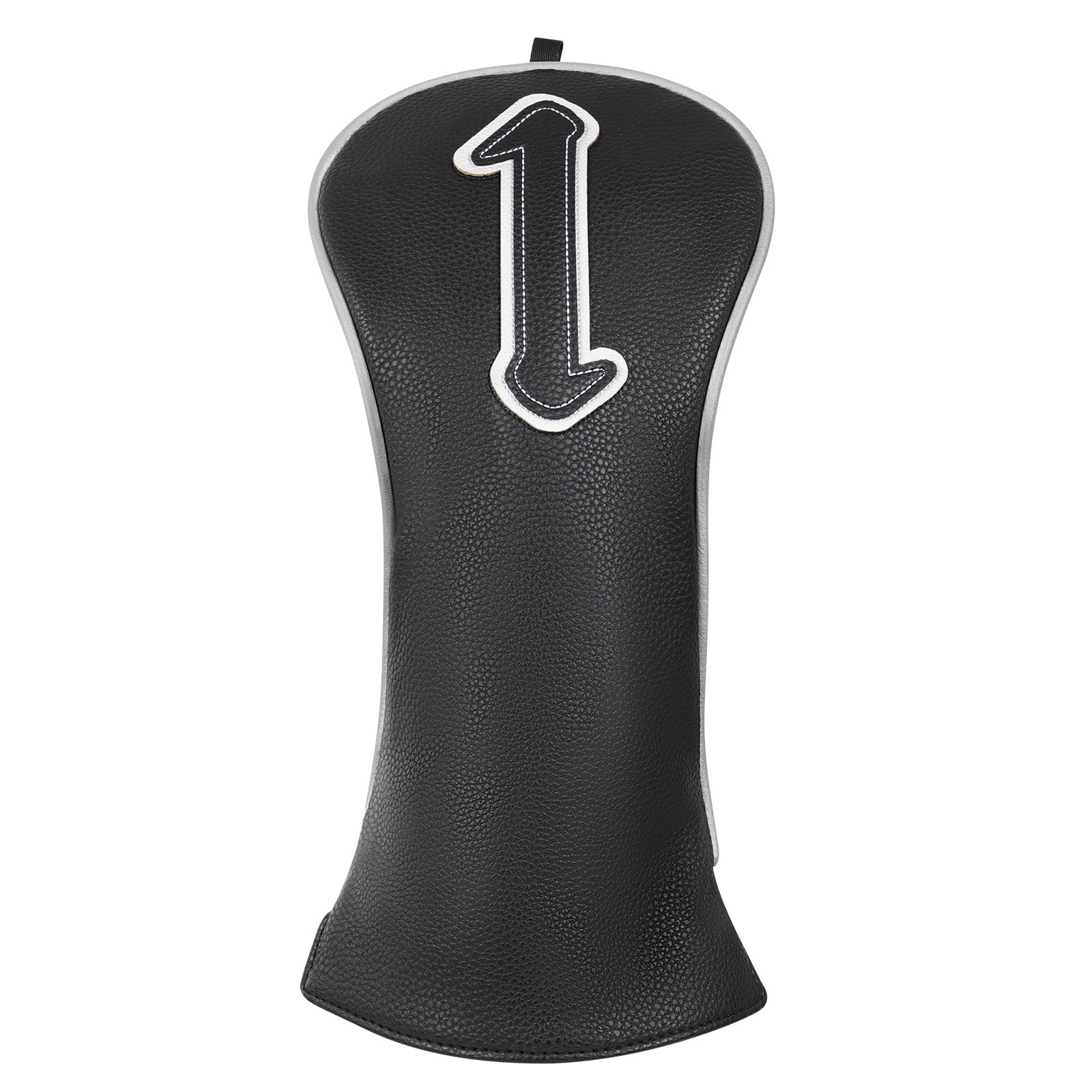Black Silver Piping Driver Head Cover Set