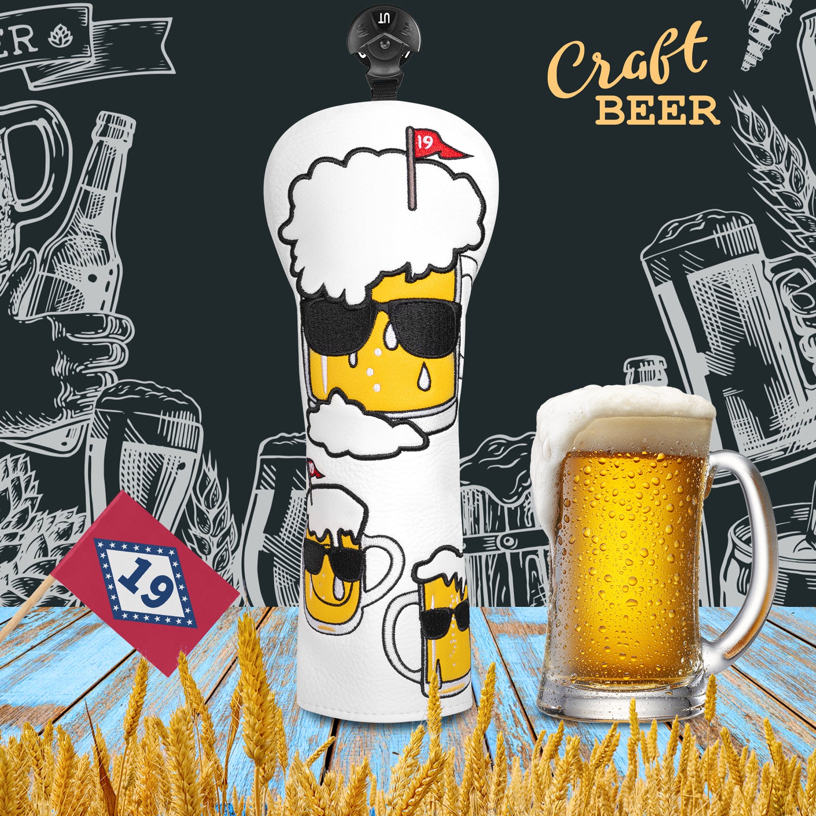 Bear Wood Head Cover Set