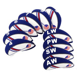 Blue and white Splicing Iron Headcover 10pcs