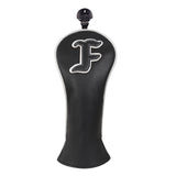 Black Silver Piping Driver Head Cover Set