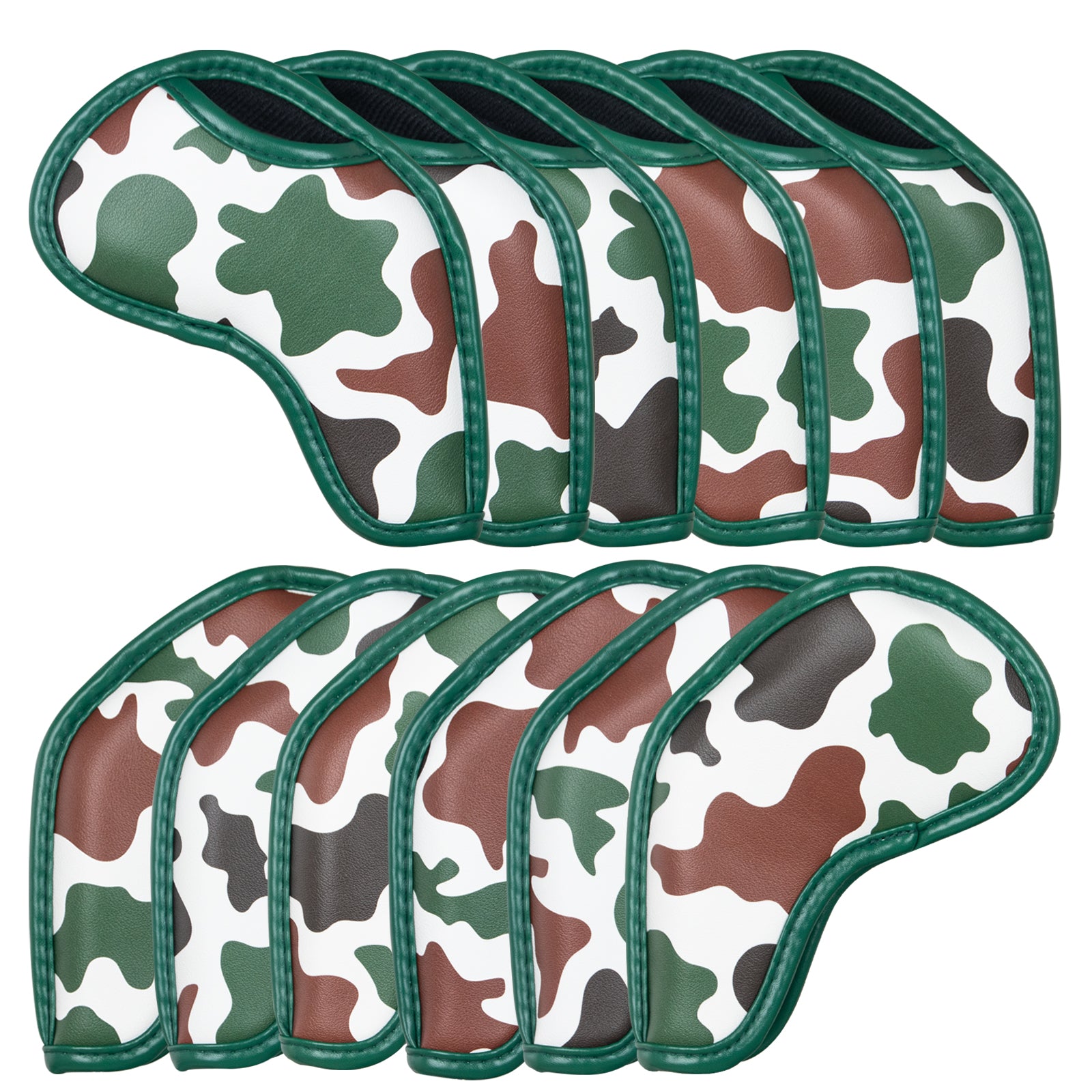 Camouflage Golf Iron Head Cover Set
