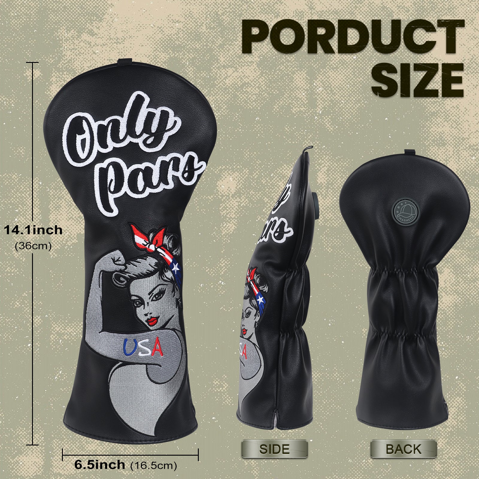 USA Girl Driver Head Cover