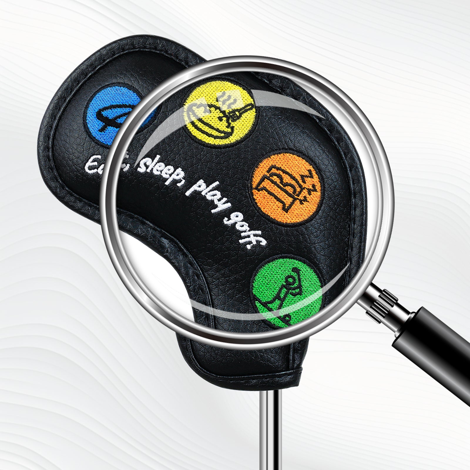 Eat,Shop,Play Golf Iron Cover 10pcs(4-9,P,A,S,L)