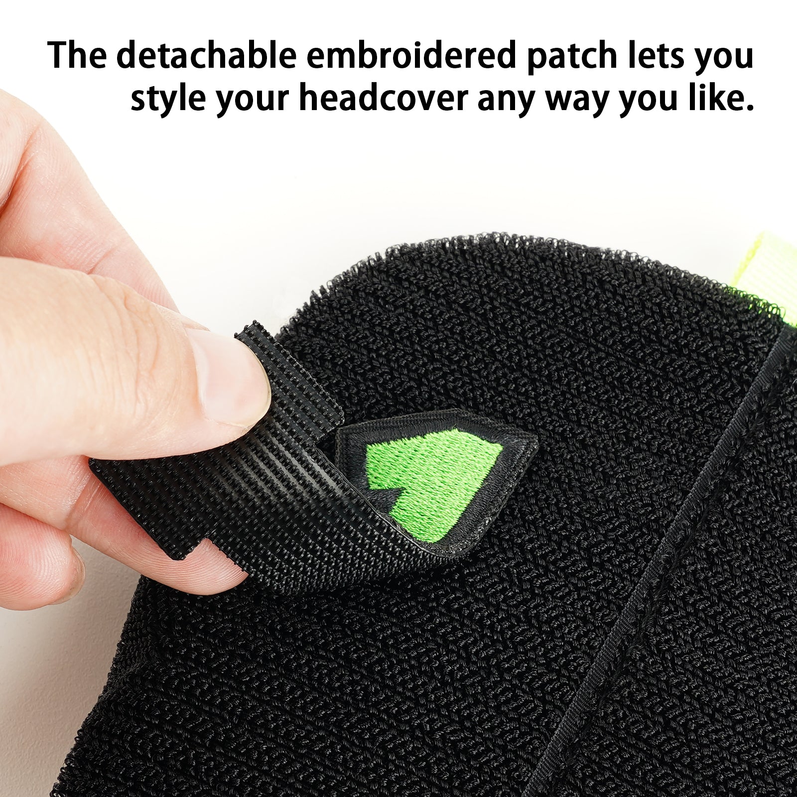 Hook-and-loop Embroidered Patches Driver Head Cover