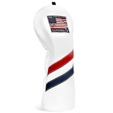 White Stamp Driver Head Cover