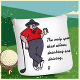 White PU Man Square Putter Head Cover