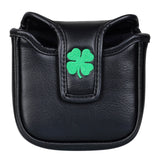 Black Green Luck Leaf Mallet Putter Head Cover
