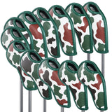 Camouflage Golf Iron Head Cover Set