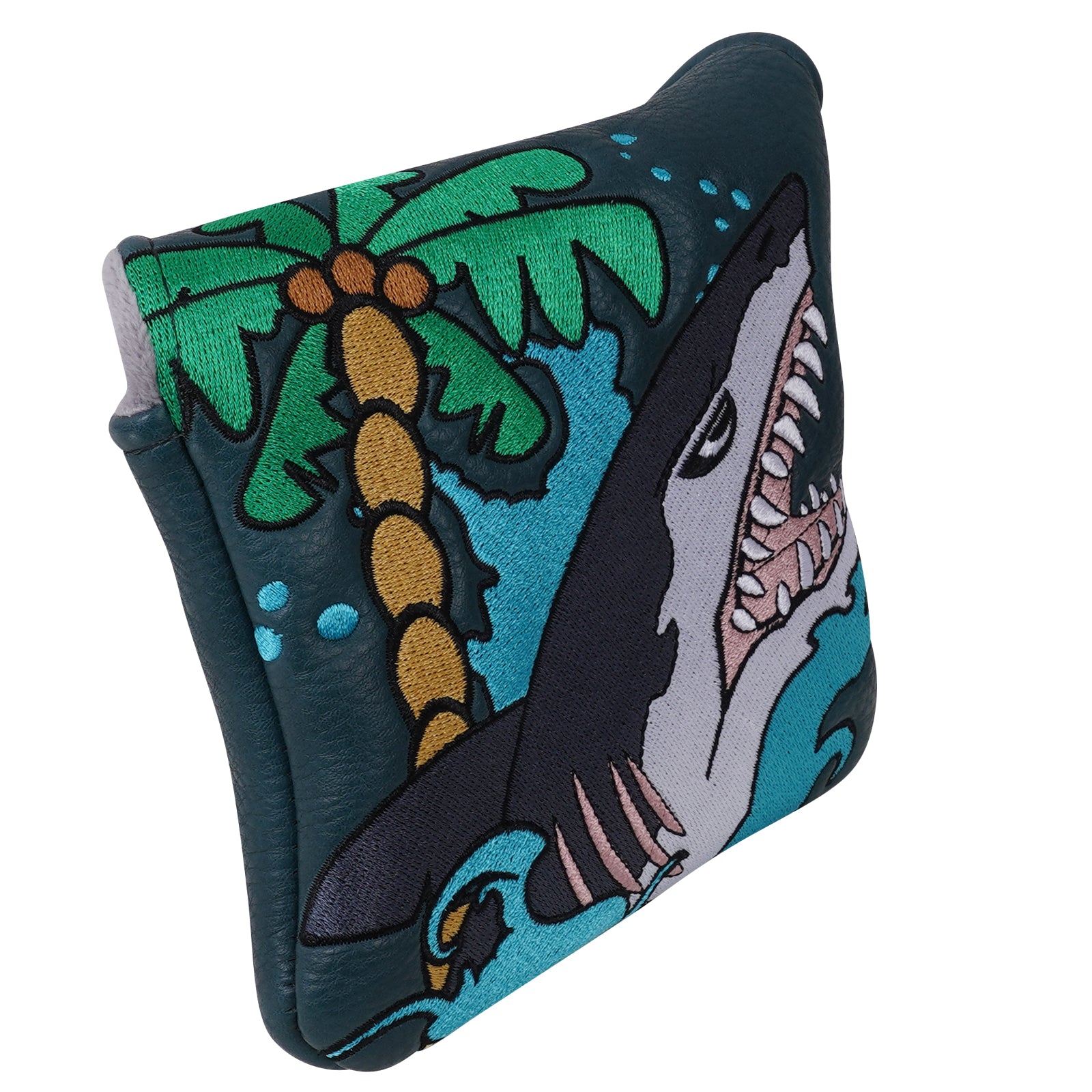 Dark Blue Shark Square Putter Head Cover