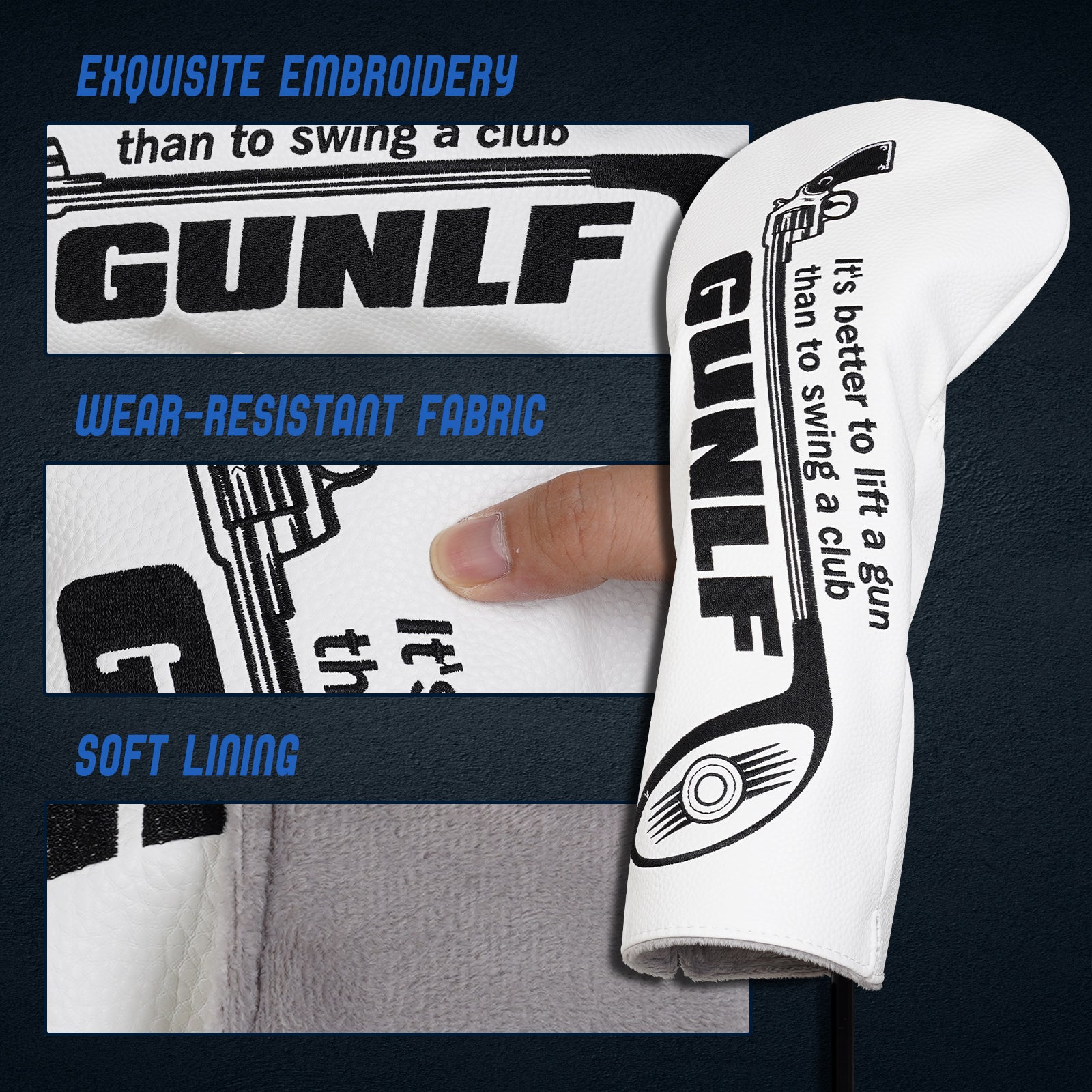 Golf Shaft Stitch Driver Head Cover