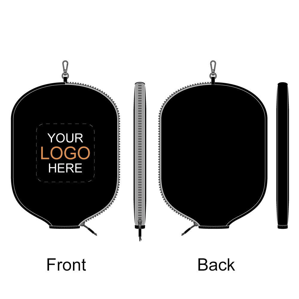 Custom Leather Pickleball Cover with Embroidered Logo