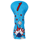 Blue Bowling Driver Head Cover