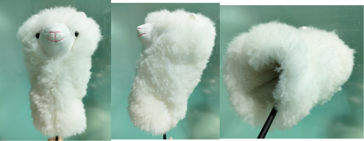 White alpaca Driver Animal Head Cover