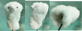 White alpaca Driver Animal Head Cover